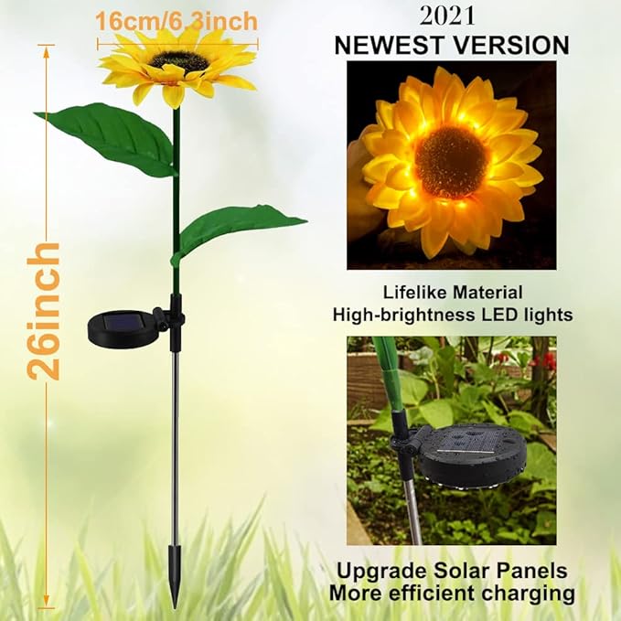 ديكور حديقة  زهرة دوار الشمس