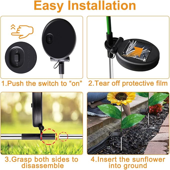 ديكور حديقة  زهرة دوار الشمس