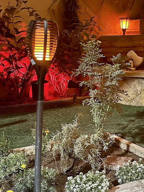 اضاءة الشعلة للحدائق 8 قطع