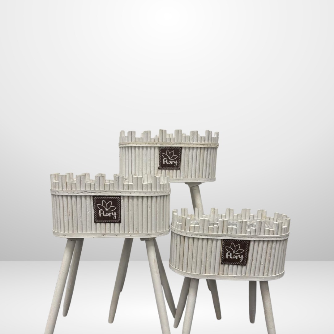 حوامل نباتات متدرجة بتصميم القلعة - ألوان متعددة