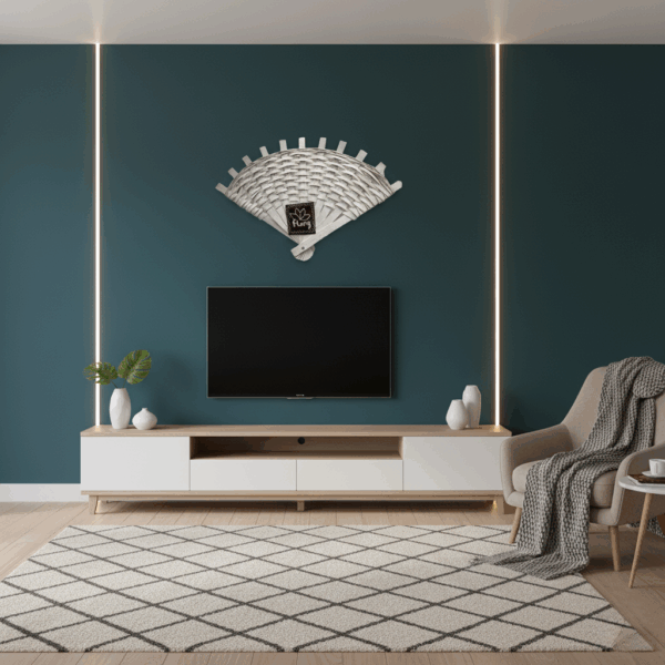 مراوح ديكورية منسوجة للحائط - تصاميم وألوان متعددة
