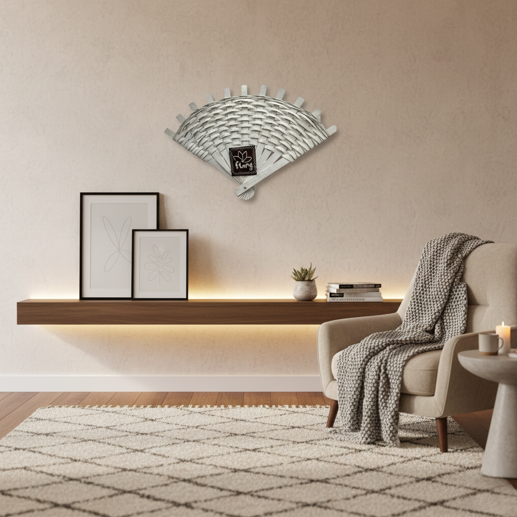 مراوح ديكورية منسوجة للحائط - تصاميم وألوان متعددة