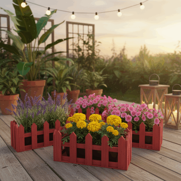 سياج ديكوري صغير - ألوان متعددة