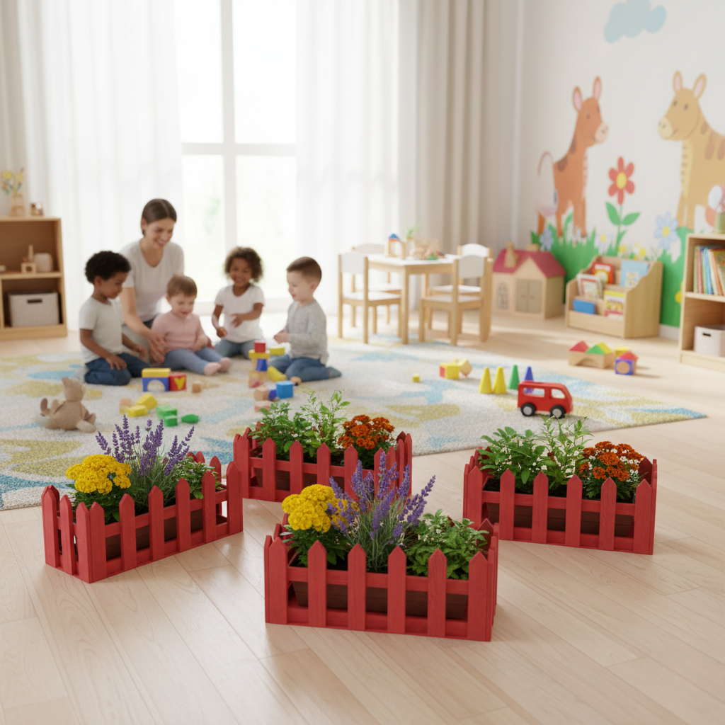 سياج ديكوري صغير - ألوان متعددة