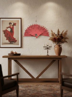 مراوح ديكورية منسوجة للحائط - تصاميم وألوان متعددة