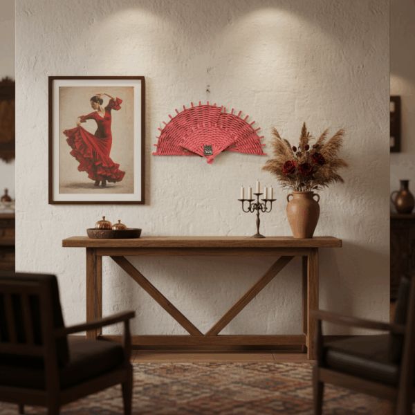 مراوح ديكورية منسوجة للحائط - تصاميم وألوان متعددة