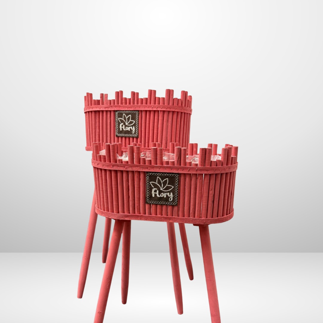 حوامل نباتات متدرجة بتصميم القلعة - ألوان متعددة