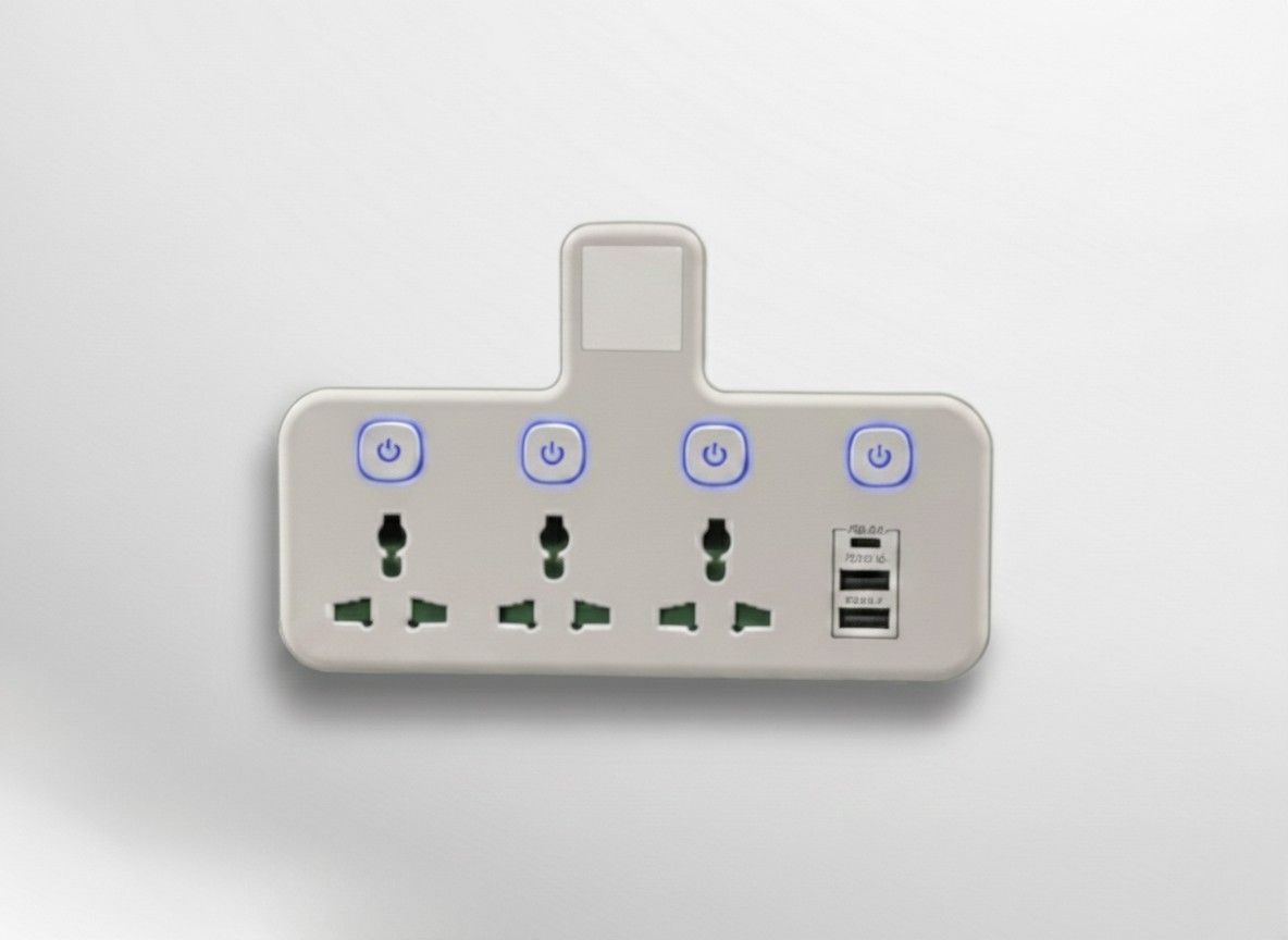 توصيلة المقابس الذكي 3 في 1