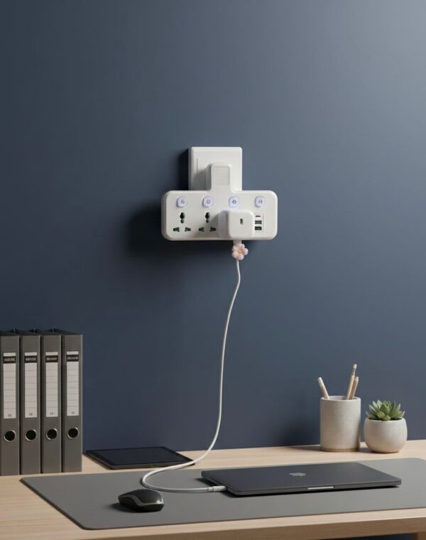 توصيلة المقابس الذكي 3 في 1