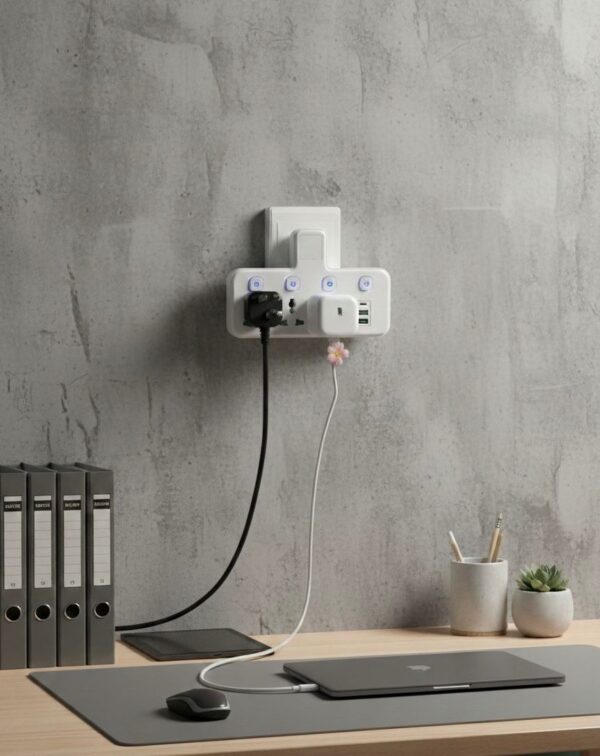 توصيلة المقابس الذكي 3 في 1