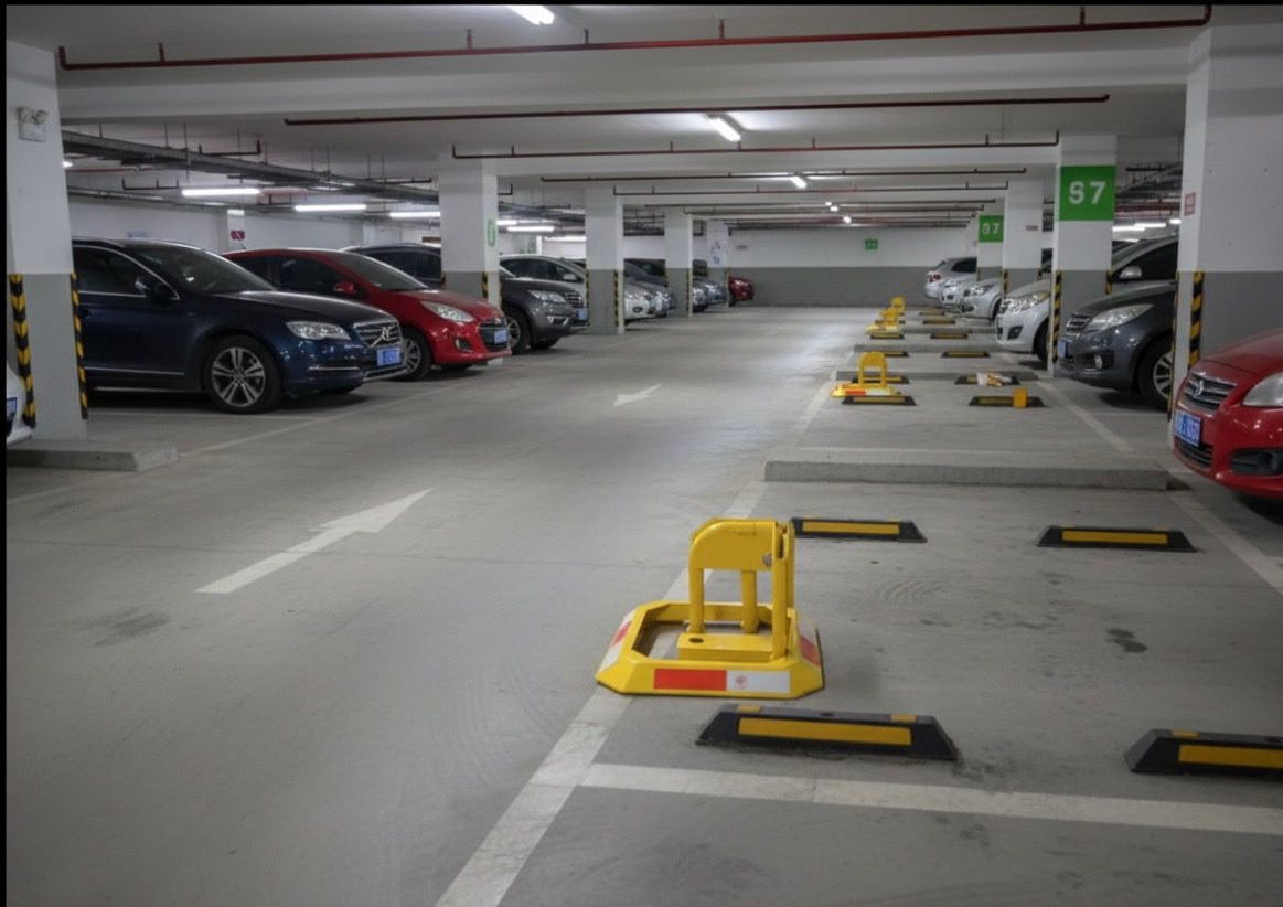 حاجز مواقف السيارات اليدوي