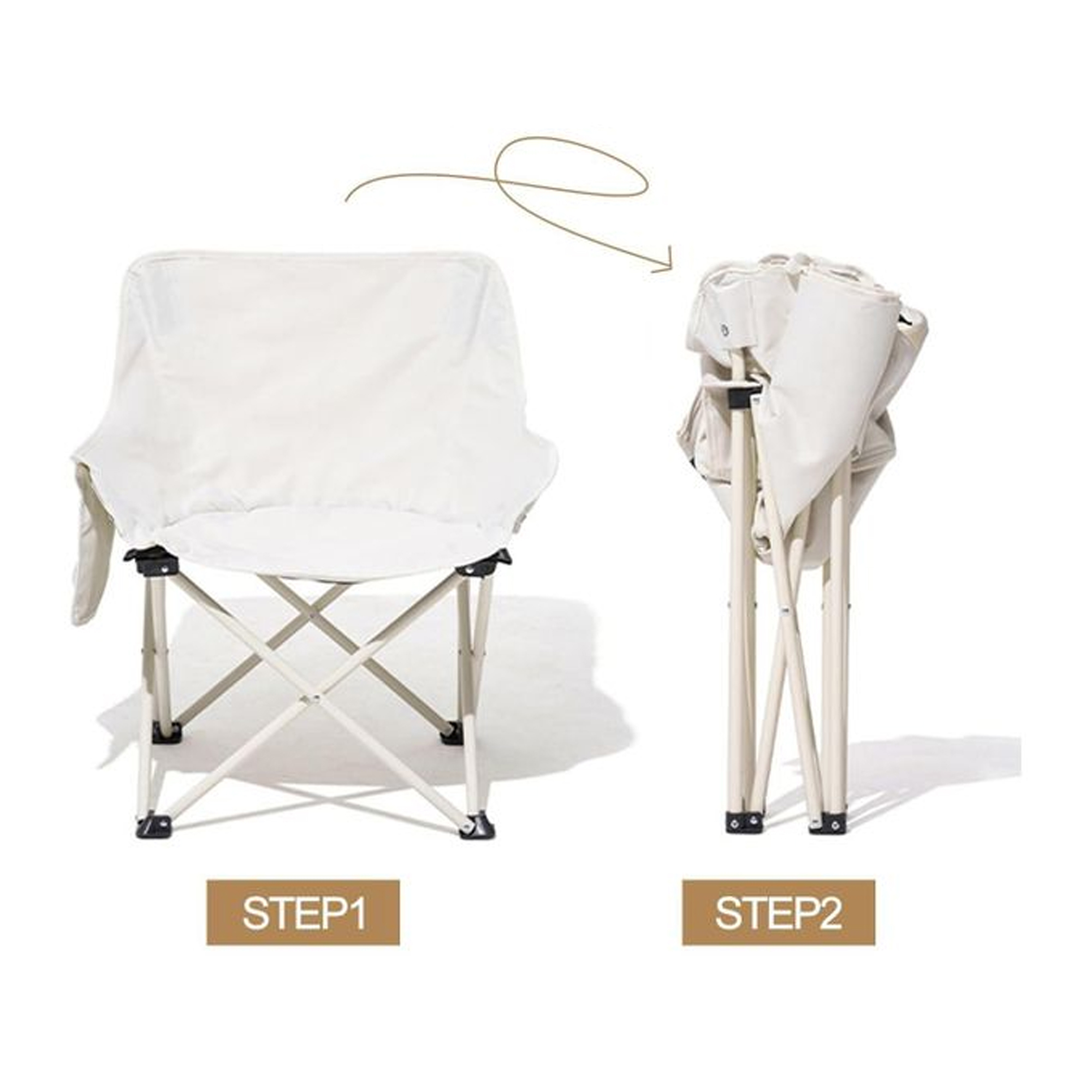 كرسي نزهة معدني محمول عالي الجودة قابل للطي