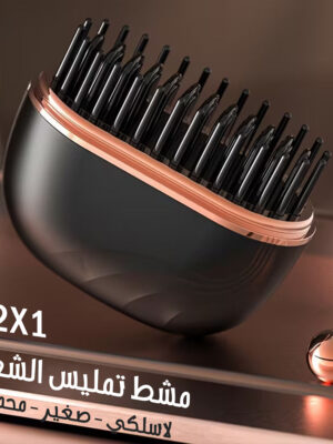 مشط تمليس الشعر اللاسلكي الصغير المحمول 2 في 1