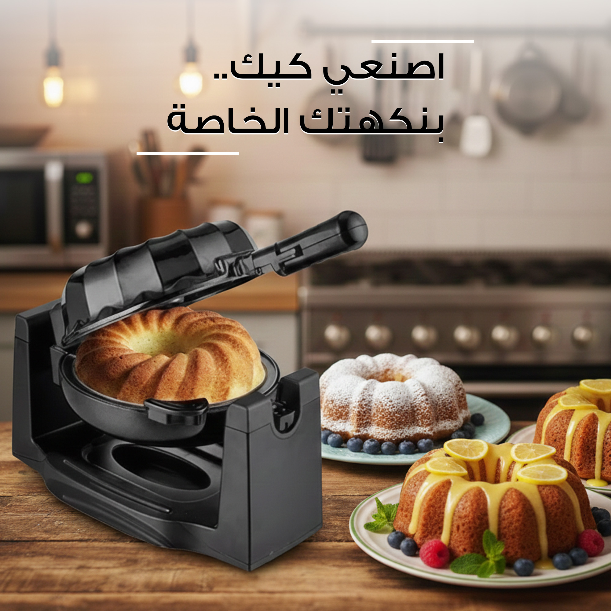 صانع الكعك الحديث الدوار 1200 واط