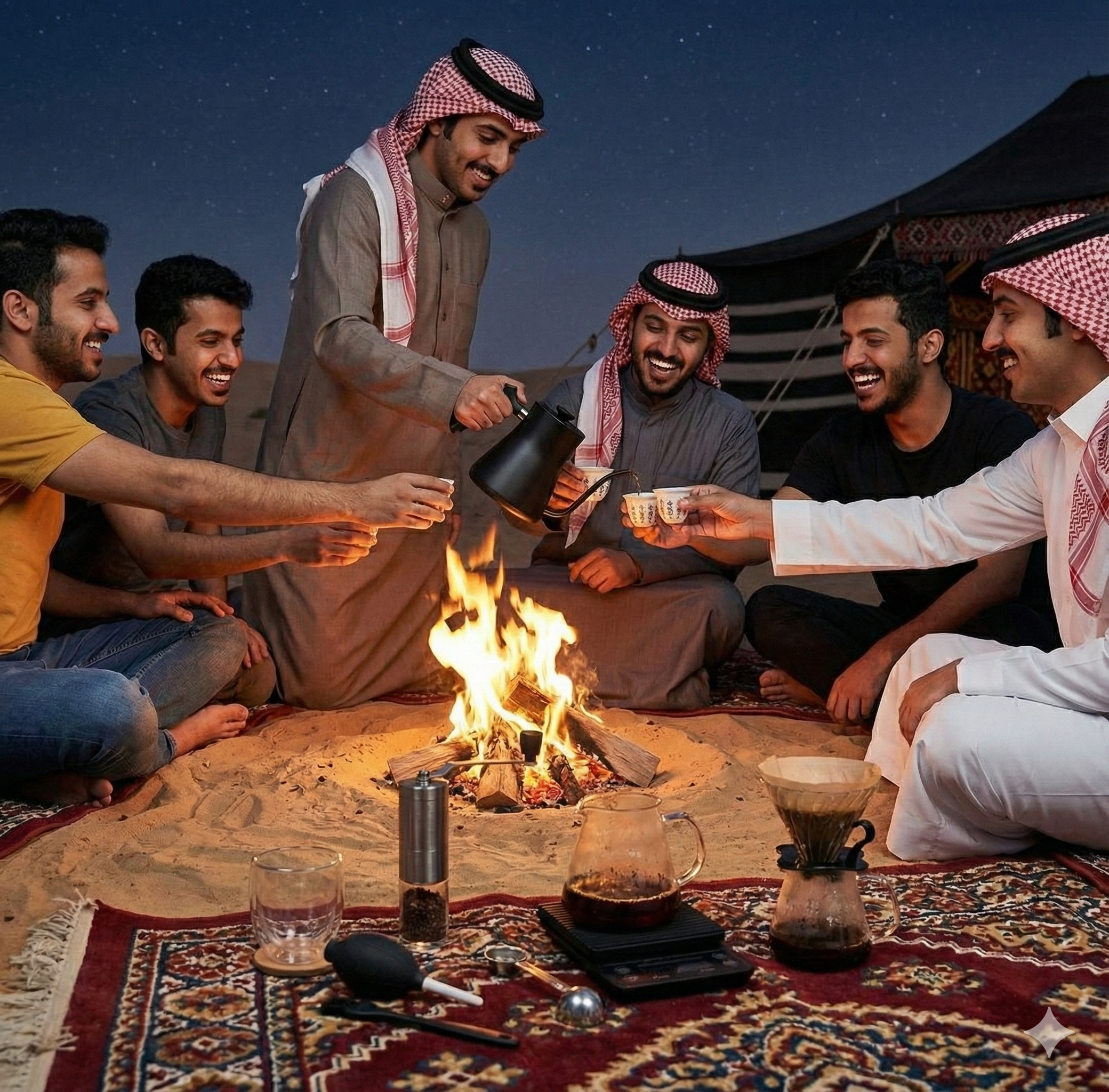 طقم شاي و قهوة عربي بضمان عامين - الصورة 2